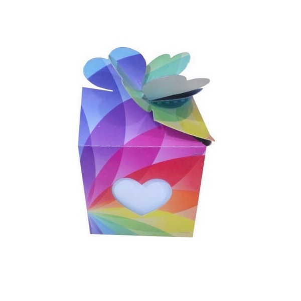 CAJA PARA TAZA CARTON C/ CORAZON 