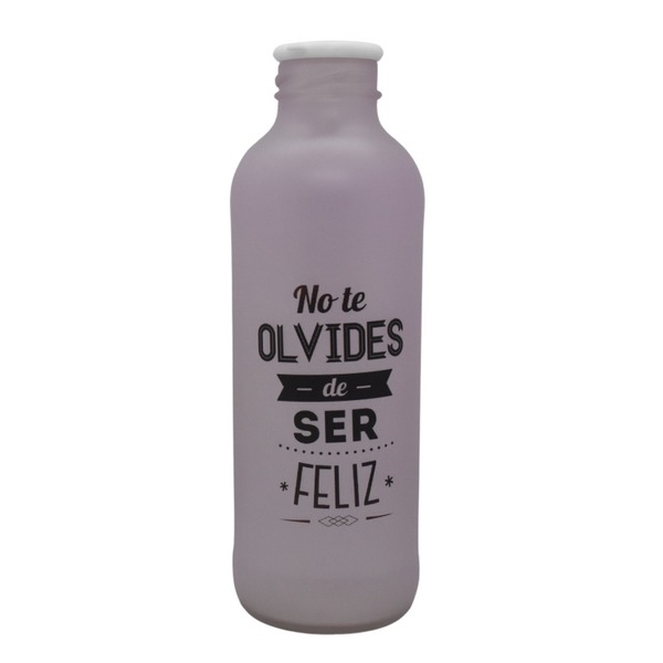 BOTELLA DE VIDRIO COLOR MAGENTA - 910ML